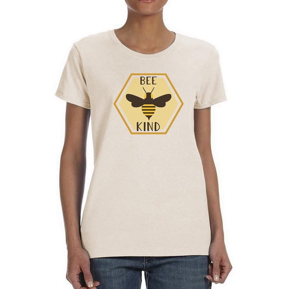 Bee Kind Beehive Lineless Art T-Shirt Women -Smartprints Designs, Female XX-Large