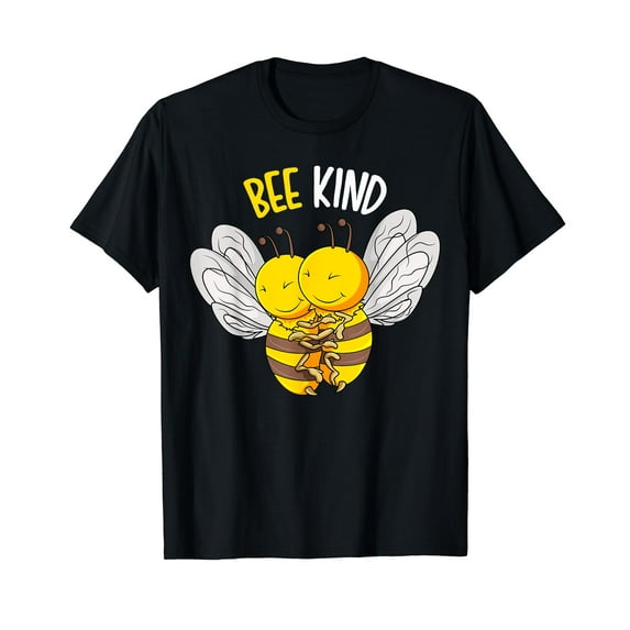 Bee Kind Bumble Bee Kindness T-Shirt Black Tee