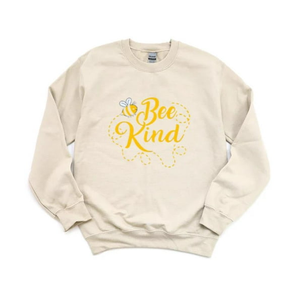 Bee Kind Comfort Color Sweatshirt Cute Kindness Quote with Soft Style, for men & women, up to size 5XL