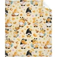 thumbnail image 1 of Bee Kind Gnome Flannel Fleece Blanket Throw Couch Microfiber Soft Cozy Lightweight Luxury Bed Blanket 50"x40"for Kids, 1 of 6