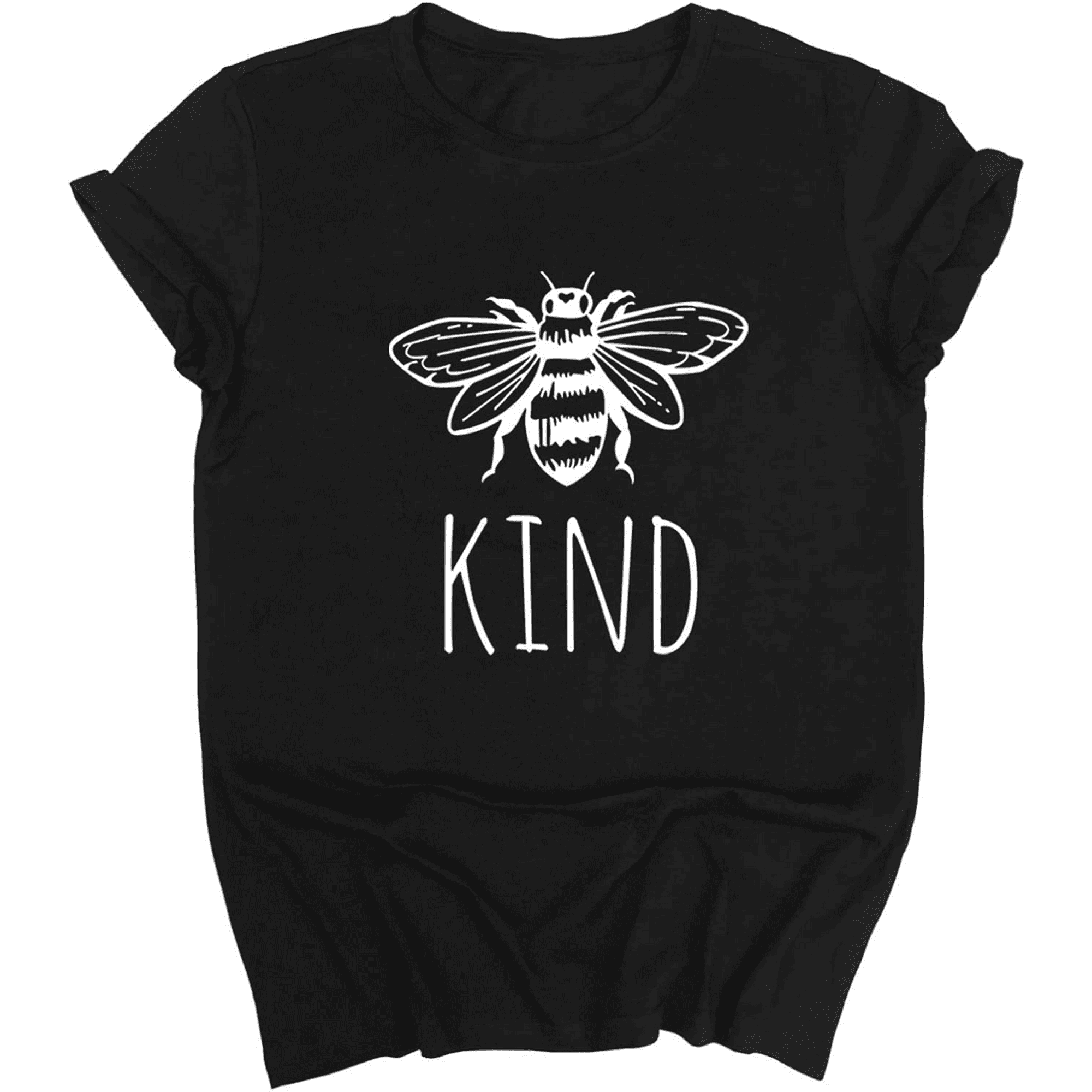 Bee Kind Inspirational Graphic Tee Retro Honey Bee Positive Message ...