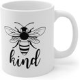 thumbnail image 1 of Bee Kind Mug Inspirational Motivational Positivity Coffee Mug 11 oz, 1 of 4