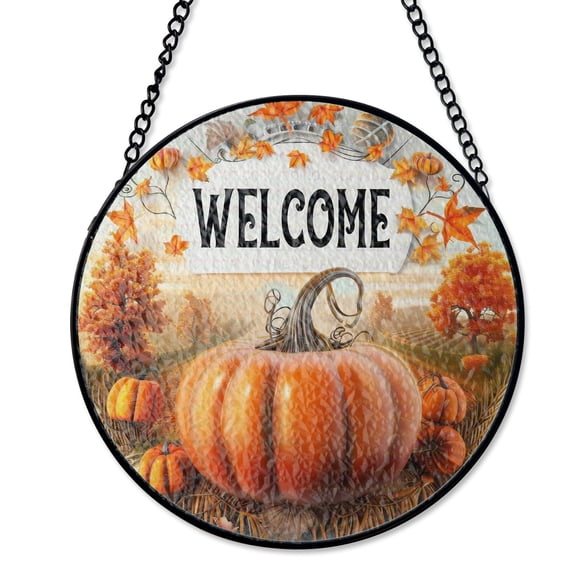 Bee Kind Pollinator Garden Suncatcher Faux Stained Glass Insect Lover Art Round