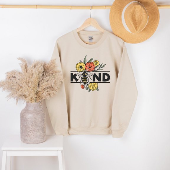 Bee Kind Sweatshirt, Kindness Shirt, Kind Shirt For Women, Inspirational Shirt, Positive Quote Shirt, Kind Heart T-Shirt, Motivational Shirt, F1046 Sweatshirt All Size S-5XL