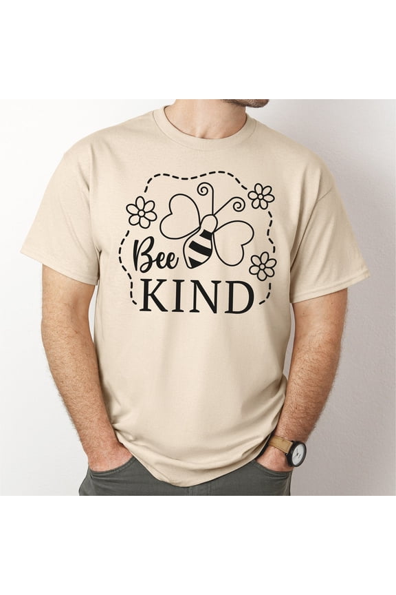 Bee Kind T-Shirt: Positive Quote Graphic Tee All Size S-5Xl