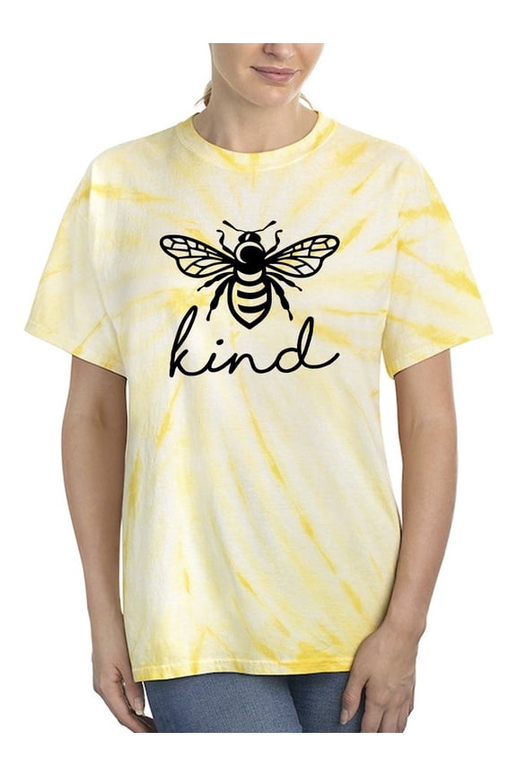 Bee Kind Tie Dye Cyclone Women -Smartprints Designs, Female Medium