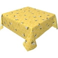 thumbnail image 1 of Bee Kind Yellow Tablecloth 60×60 Inch, Spring Summer Honeycomb Themed Tablecloth Washable Table Cover for Party Picnic Dinner Decor, 1 of 1