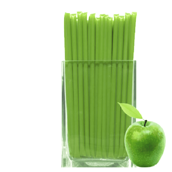 Bee Krazy Green Apple Honey Sticks Each Has 5 g. Pure US Grade A Honey In A Straw - 50 Pack