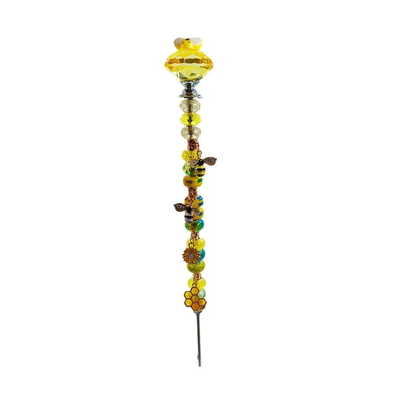 Bee Lights Catcher Garden Stake - Metal Outdoor Decoration for Patio, Yard, or Balcony - Sunlight Reflective Design - Durable & Easy to Install - Perfect Gift for Home Decor Lovers