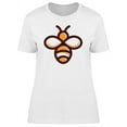 thumbnail image 1 of Bee Logo In Minimal Art T-Shirt Women -Image by Shutterstock, Female Small, 1 of 2