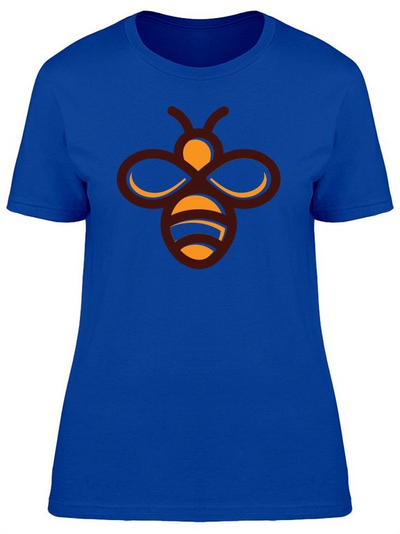 Bee Logo In Minimal Art T-Shirt Women -Image by Shutterstock, Female XX-Large