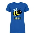 thumbnail image 1 of Bee Love Shaped T-Shirt Women -Image by Shutterstock, Female Medium, 1 of 2