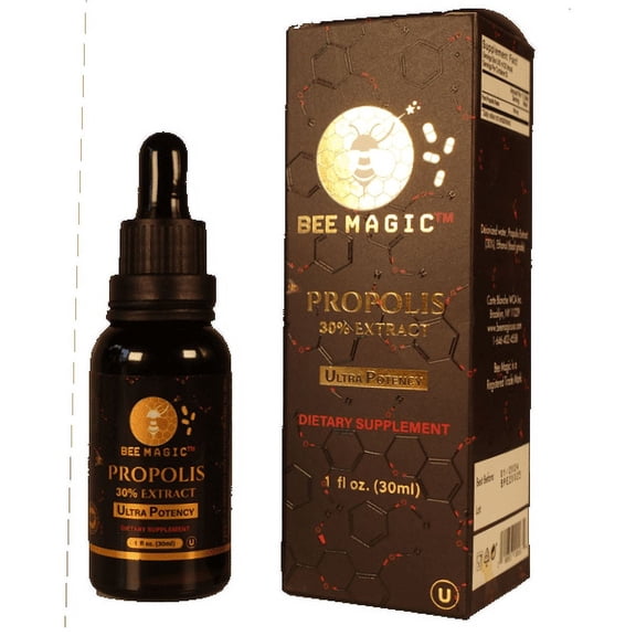Bee Magic Bee Propolis Extract for Digestive Health, Kosher OU - 30 ml