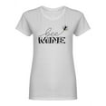 thumbnail image 1 of Bee Mine Text Design Shaped T-Shirt Women -Image by Shutterstock, Female Medium, 1 of 2