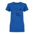 thumbnail image 1 of Bee Mine Valentine Quote Shaped T-Shirt Women -Image by Shutterstock, Female XX-Large, 1 of 2