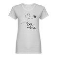 thumbnail image 1 of Bee Mine Valentine Quote Shaped Tee Women's -Image by Shutterstock, 1 of 2