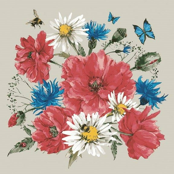 Bee Napkins MEADOW BEE 40pcs Lunch Paper Napkins, Bumble Bee Napkins, Decorative Napkins, Decoupage Paper Napkins, Biodegradable Napkins, Butterfly Napkins