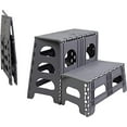 thumbnail image 1 of Bee Neat 2 Step Small Folding Stool/Chair for Office,Garage, Library, Closet, RV, Bathroom, Porch, & More - Collapsible Step Stool Ladder Ideal for Adults, Seniors - Can Support up to 300lbs, 1 of 5