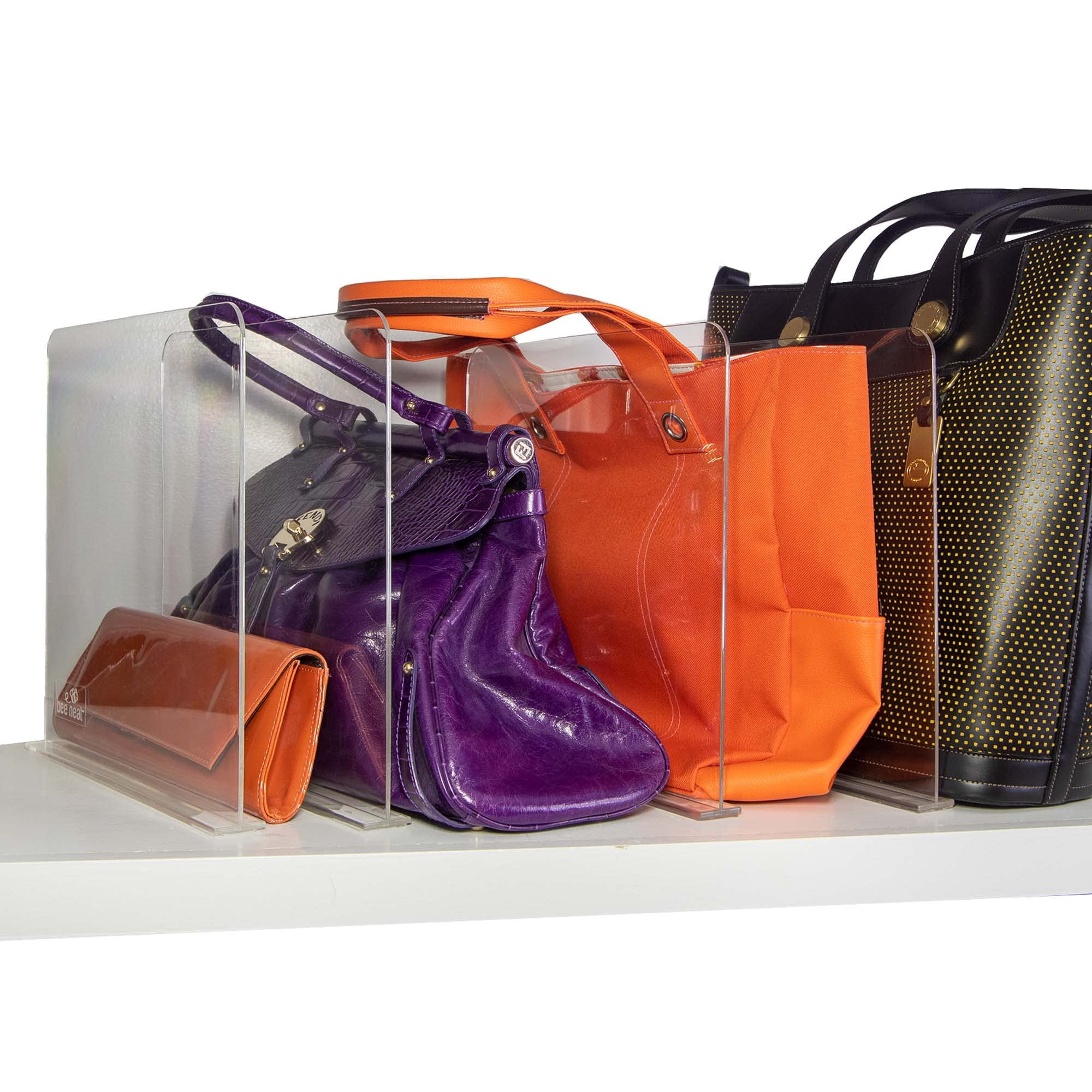 Bee Neat Clear Acrylic Shelf Dividers for Closets Closet Shelf