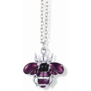 Bee Silver-Plated Snake Chain Charm Necklace