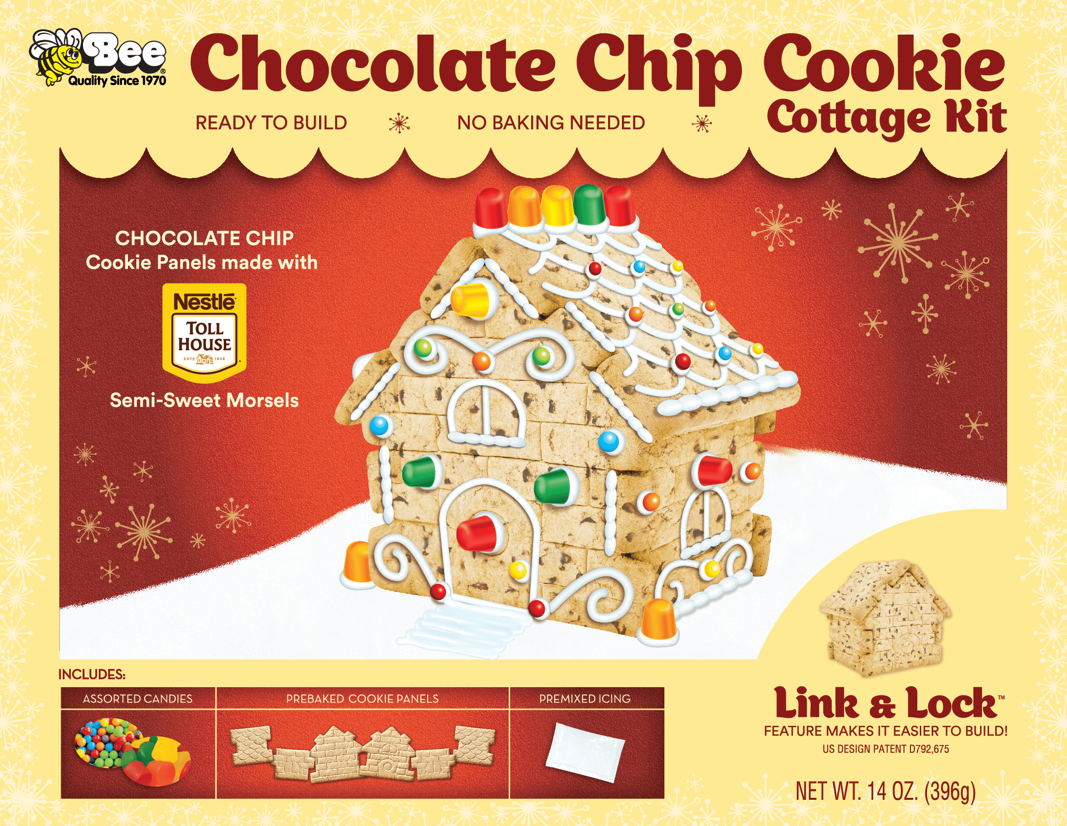Bee Nestle Toll House Chocolate Chip Cookie Cottage Kit 14 oz