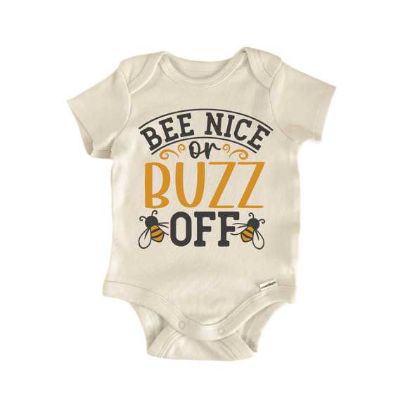 Bee Nice Buzz Off Honey Newborn Baby Bodysuit