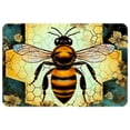 thumbnail image 1 of Bee Non-Slip Polyester Door Rug, Machine Washable Door Carpet, Bath Rugs, 1 of 6