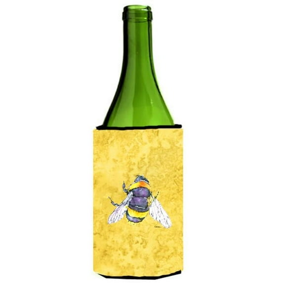 Bee On Yellow Wine bottle sleeve Hugger - 24 oz.