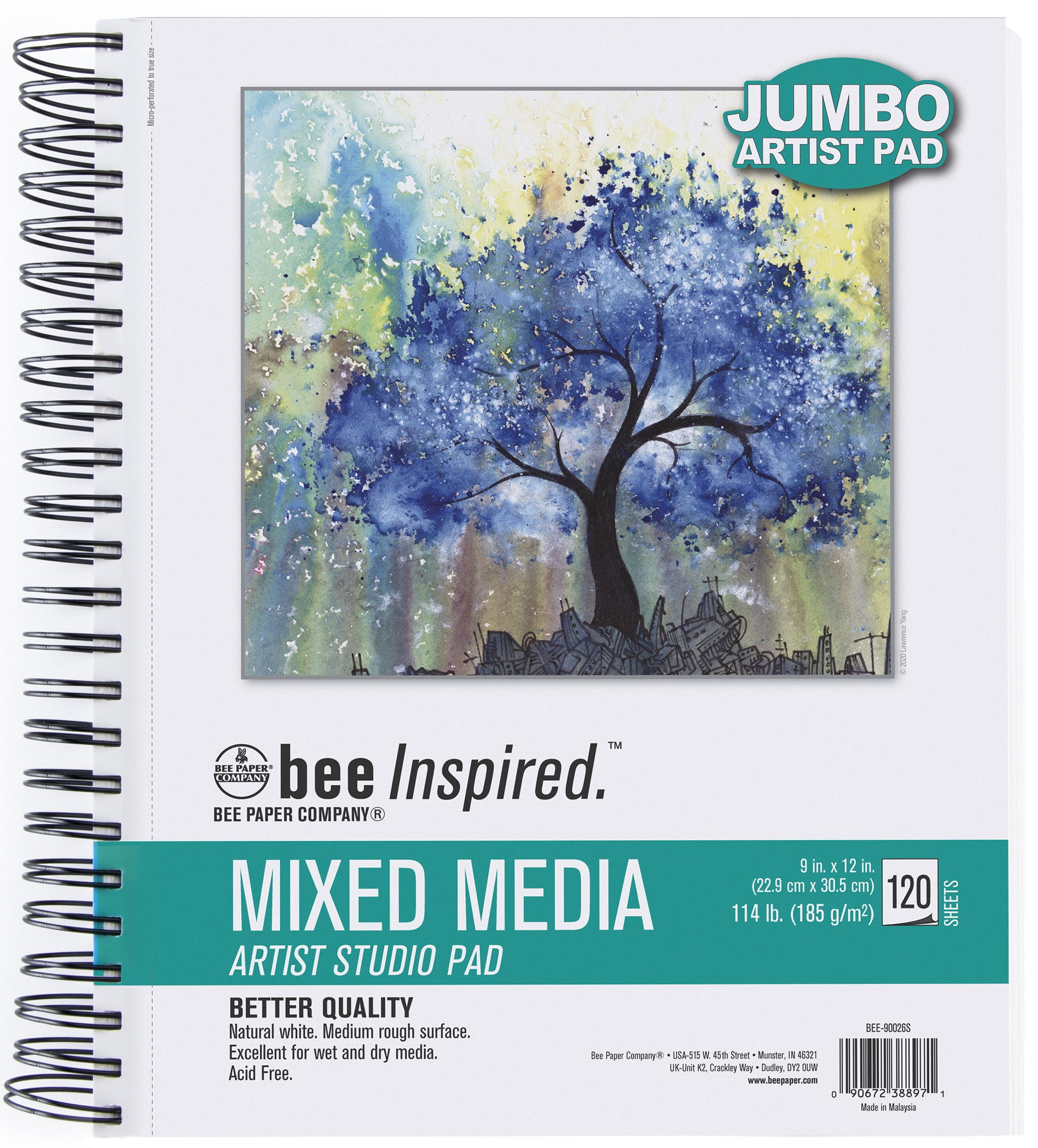 3-in-1 Mixed Media Sketch Book 9in x 12in