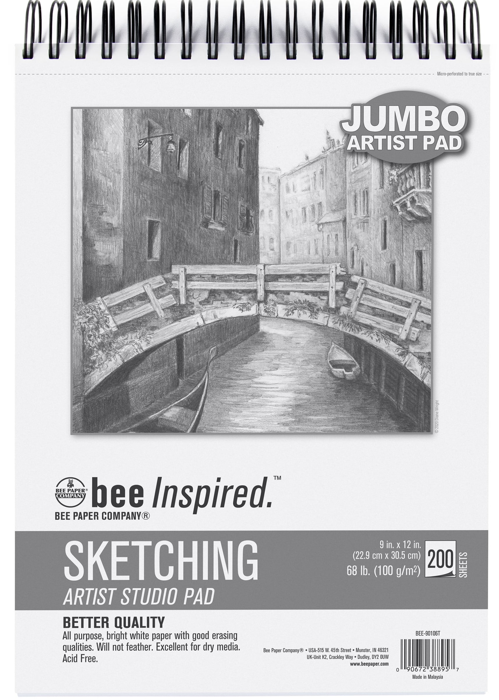 Bee Paper Co-Mo Sketch Pad 9 inch x 9 inch