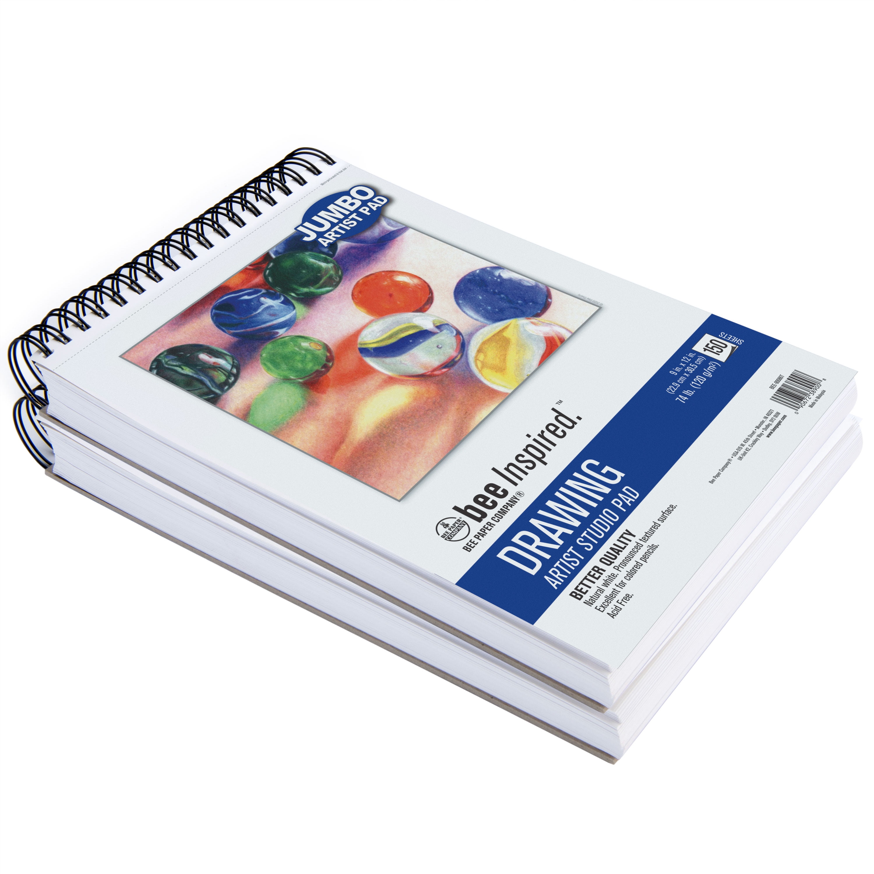 ArtBeek Art Marker Paper Pad, 9x12 Portable Sketchbook, 60