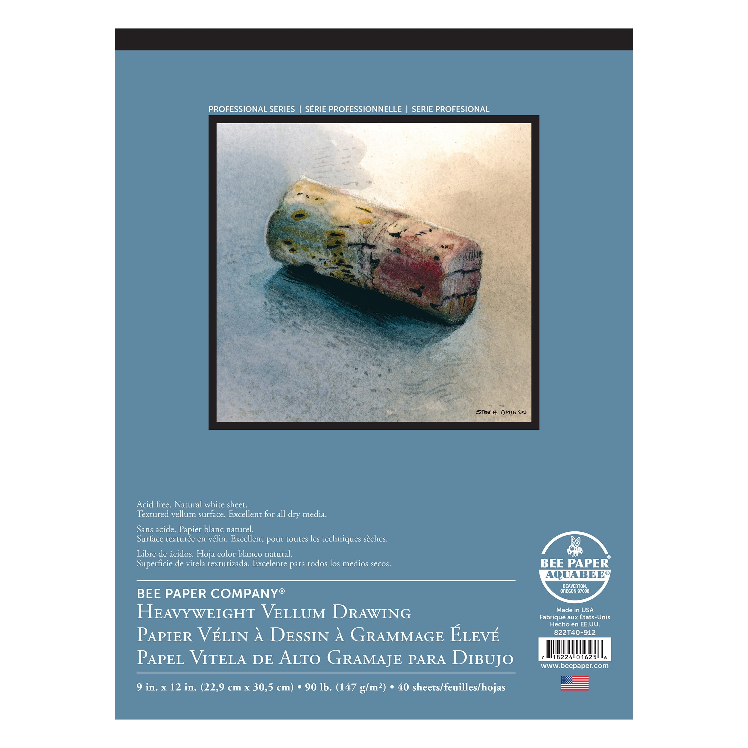 Bee Paper Heavyweight Vellum Drawing Pad 9" x 12"