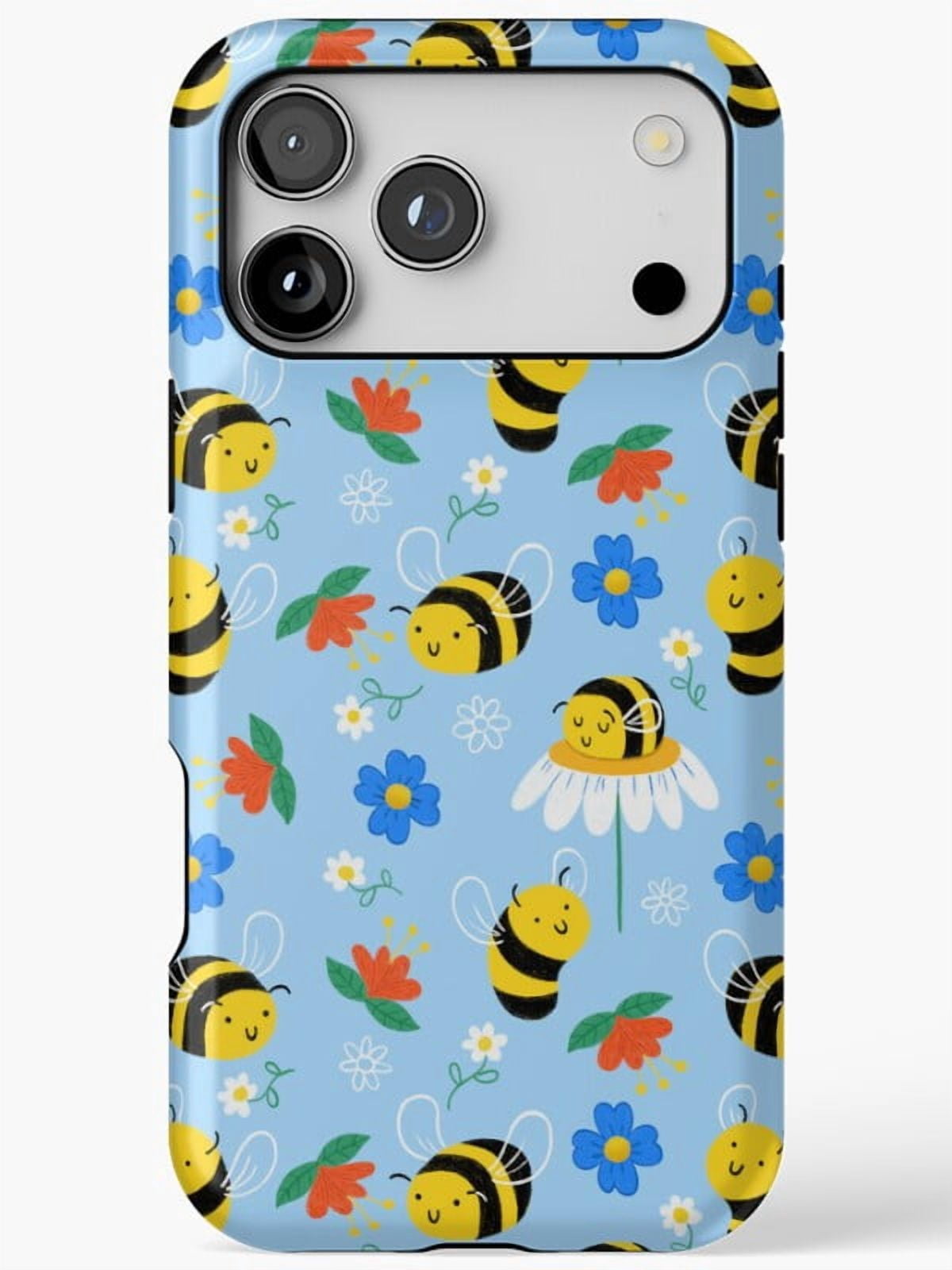 Bee Pattern H138, Case for iPhone 17 16 15 14 13 12 11 Pro Max ...