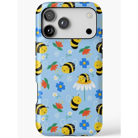 Bee Pattern H138, Case for iPhone 17 16 15 14 13 12 11 Pro Max – Stylish Unisex Protective Cover