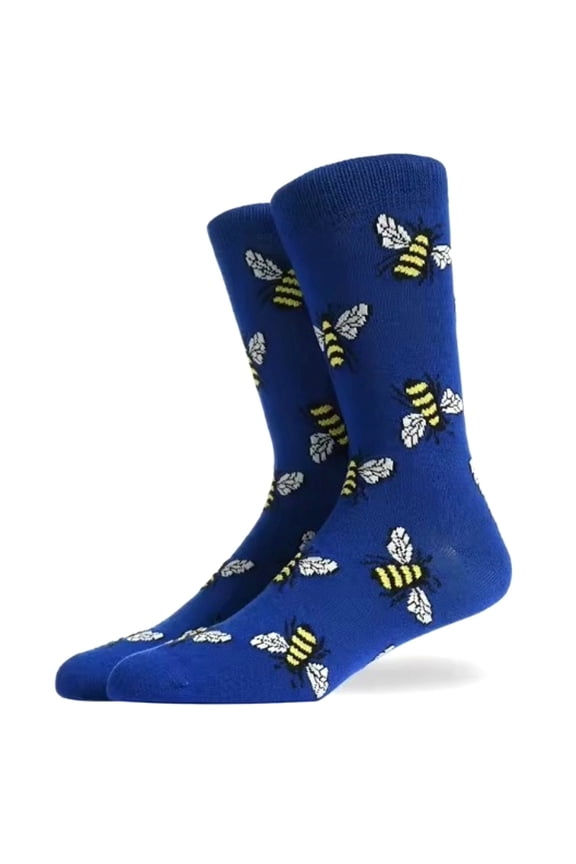 Bee Pattern Socks from the Sock Panda (Adult Large - Men's Shoe Sizes 8-12)