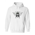 thumbnail image 1 of Bee Pencil Drawing Hoodie Women -Image by Shutterstock, Female Large, 1 of 4
