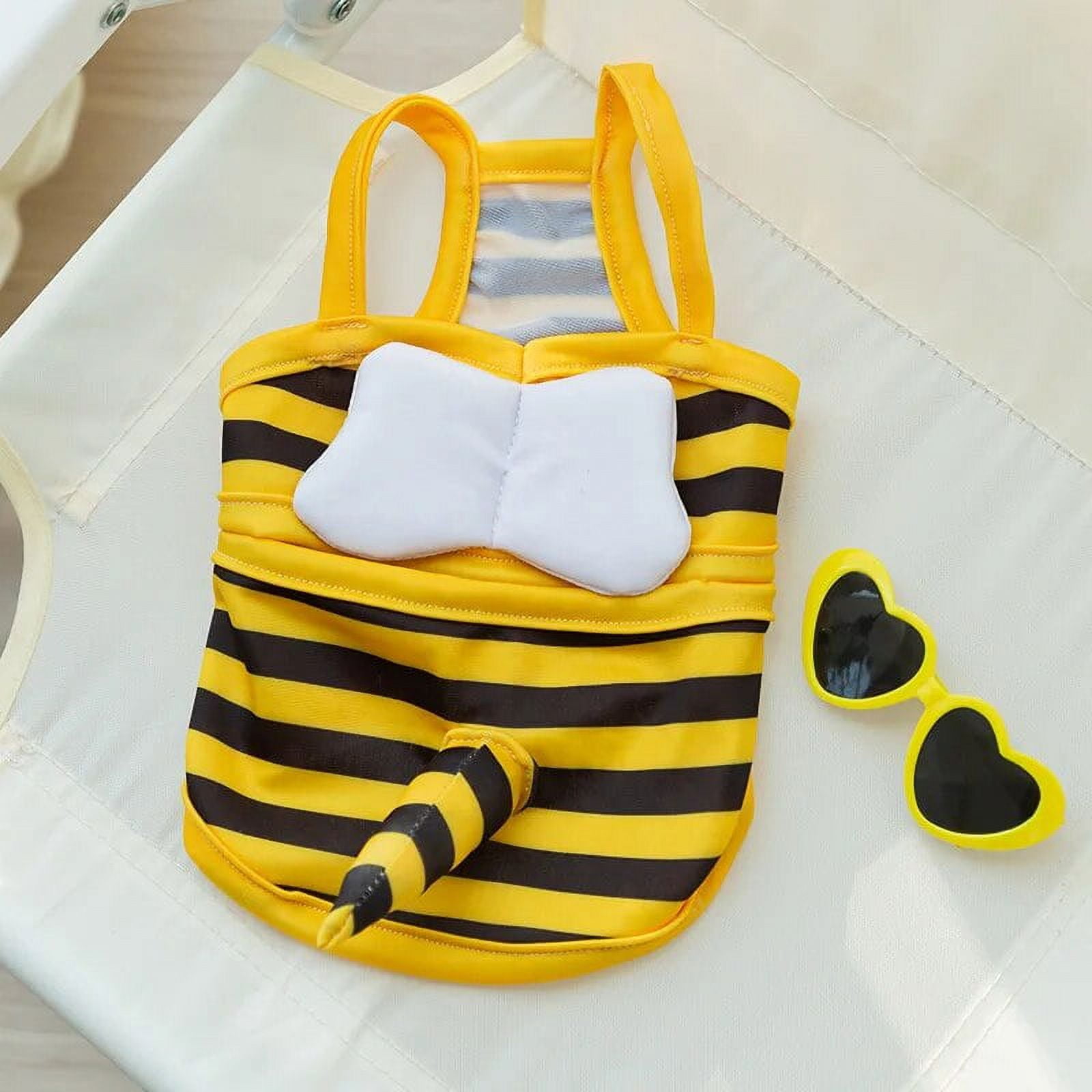 Bee Pineapple Swimsuit Dress Pet Dog Clothes Bikini Clothing Dogs Super