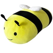 Bee Plush Pillow, Giant Stuffed Animal Bee Plushie, Cute Stuffed Bee Plush Toy Birthday Gifts for Girls & Kids 24 inch