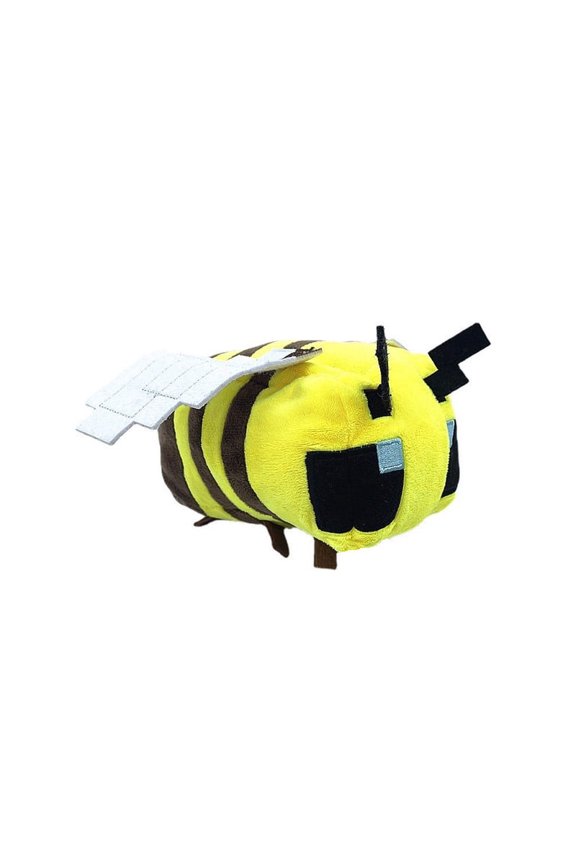 Bee Plush Toy 7.9 Inch, Game Mob Plush Pixel Design Decorative Stuffed Animal for Fans Home Decor Gift