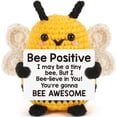 thumbnail image 1 of Handmade Crochet Bee Positive Gifts for Women -  Doll with Inspirational Messages, Perfect for Birthday, Mother's Day, Teacher Appreciation Present for Her, 1 of 5