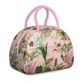 thumbnail image 1 of Bee Print Lunch Bag – Reusable Floral Insulated Tote with Nature-Inspired Design, Leakproof, Durable and BPA-Free for School or Work, 1 of 4
