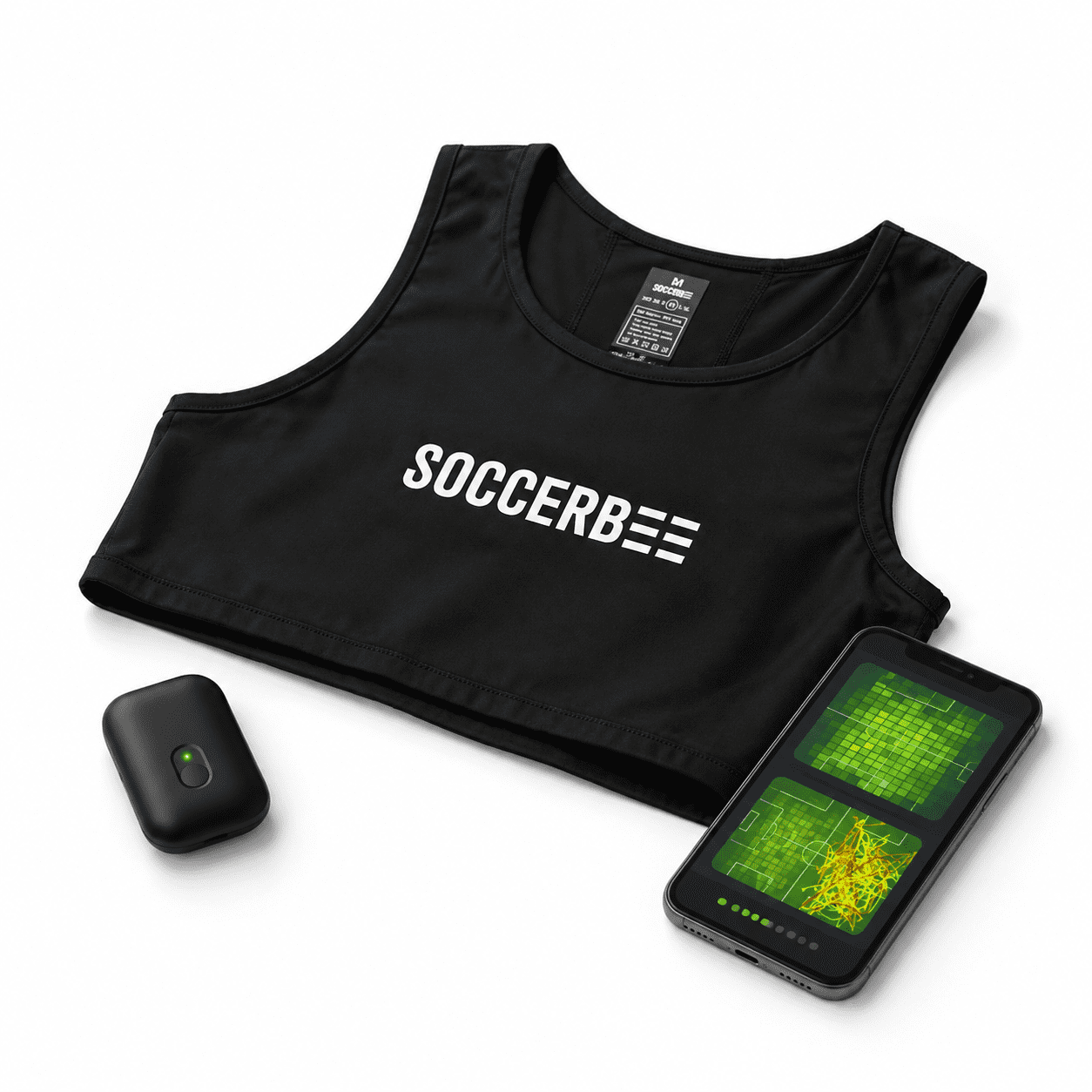 Bee Pro 2 Soccer GPS Vest, Medium, Sport Aid for Performance Tracking ...