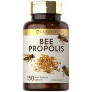 Bee Propolis Capsules 600mg | 150 Count | Extract Supplement | Non-GMO, Gluten Free | by Carlyle