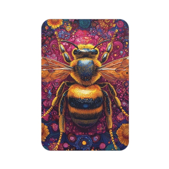 Bee Psychedelic Abstract Acrylic Fridge Magnets Decorative Refrigerator Magnets for Kitchen Office Whiteboard Locker
