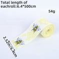thumbnail image 1 of Bee Ribbon Bee Print Decorative Ribbon 2.5" Wide, Woven Gift Wrap Floral Craft Ribbon, Diy Wedding Party Trim (17ft) Decorative Craft Ribbon, 1 of 1
