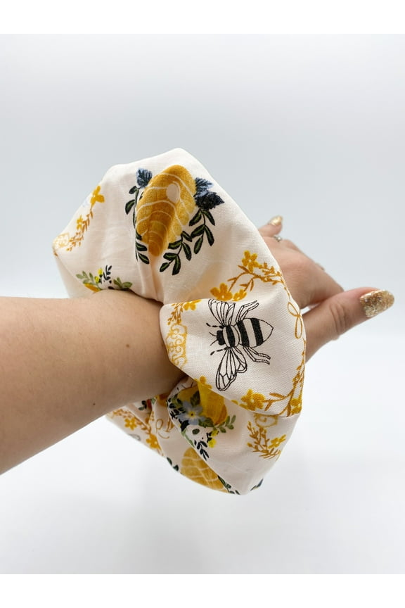 Bee Scrunchie Hair Tie
