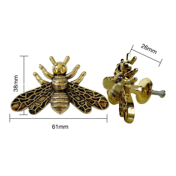 Bee Shape Wardrobe Knob Brass Furniture Handles Door Knobs And Handles Cabinet