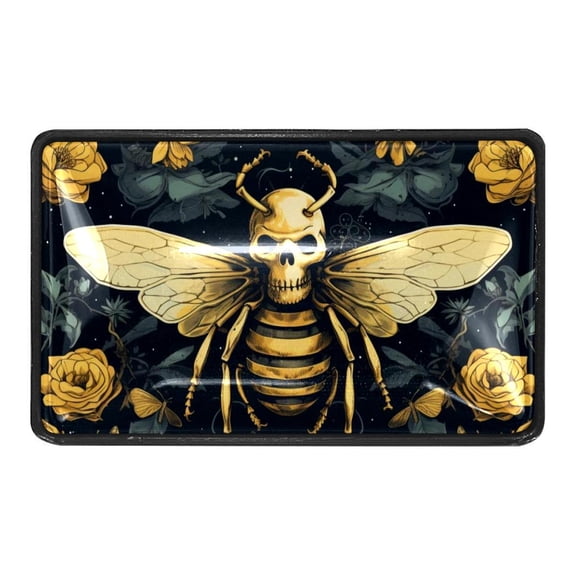 Bee Skull Vintage Flower Crystal Glass Cabinet Knobs 4 Pcs Drawer Handles for Kitchen Cabinets Dresser Cupboard Wardrobe