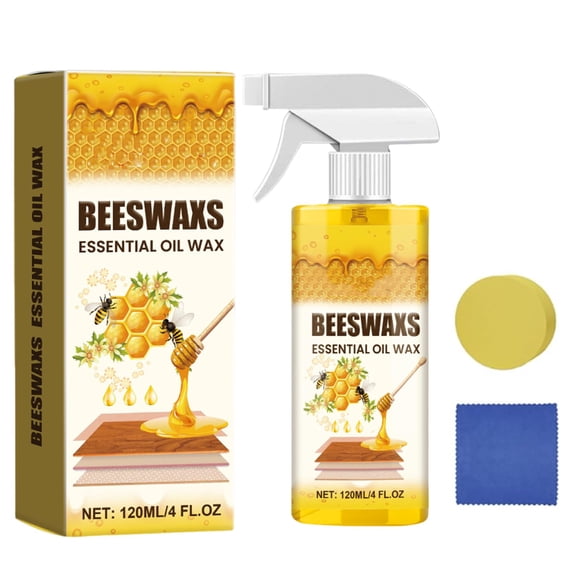 Bee Spray – Beeswax Furniture Polish, Natural Wood Cleaner for Furniture and Floors (1 Pack)