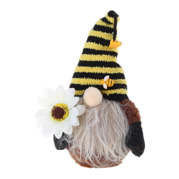 Bee Striped Gnome Scandinavian Tomte Nisse Swedish Honey Elf Home Farmhouse Kitchen Decor Shelf Tiered Tray